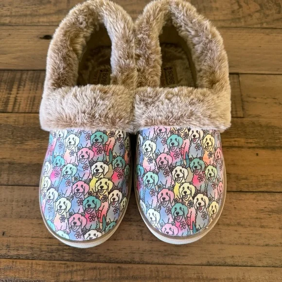 BOBS from Skechers Too Cozy Slippers in Dapper Pup. - Picture 2 of 3